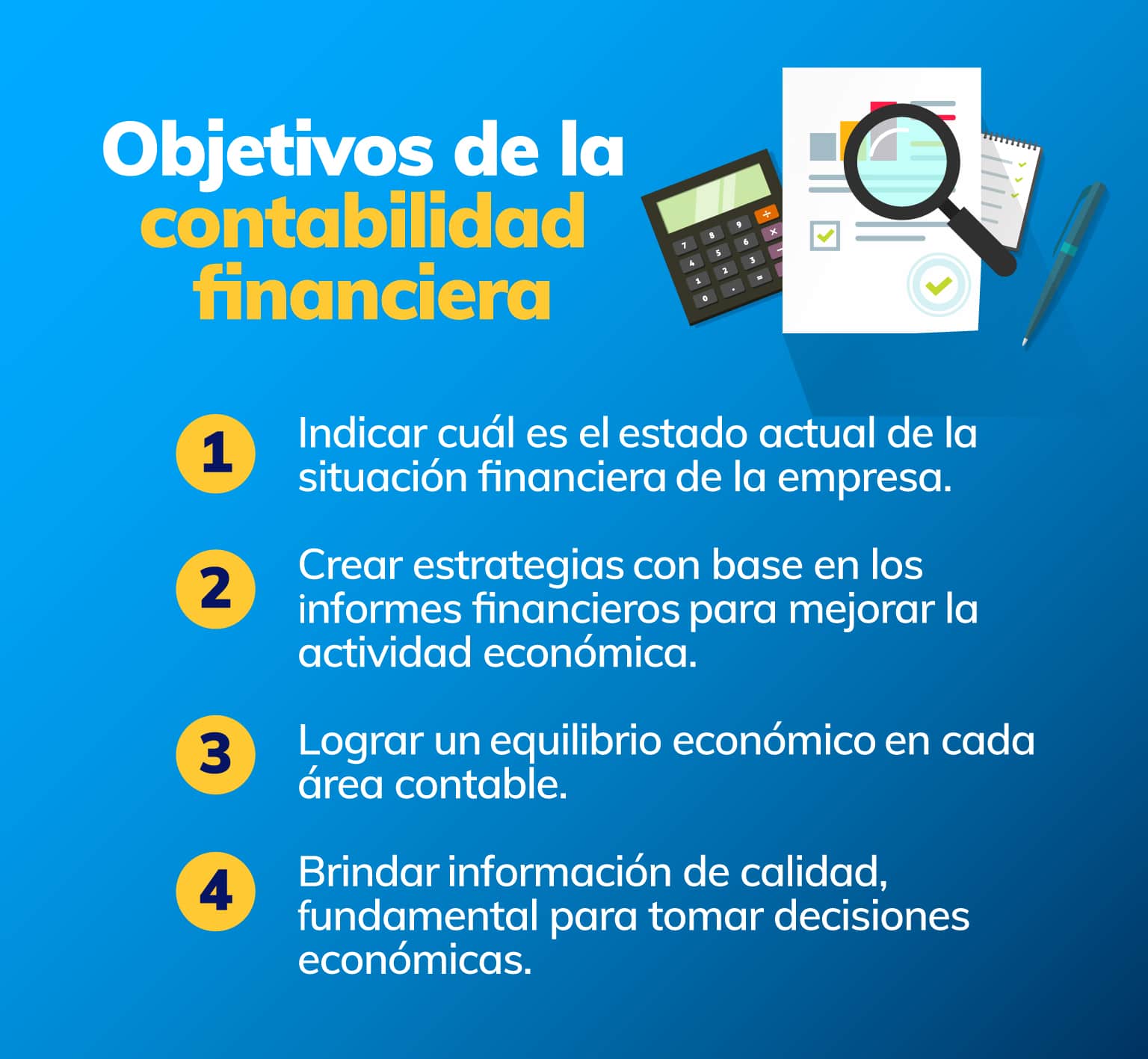 Cuáles son los objetivos de a contabilidad financiera