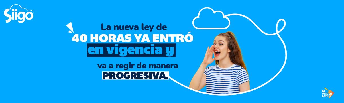 Ley 40 Horas banner Jornada laboral de 40 horas